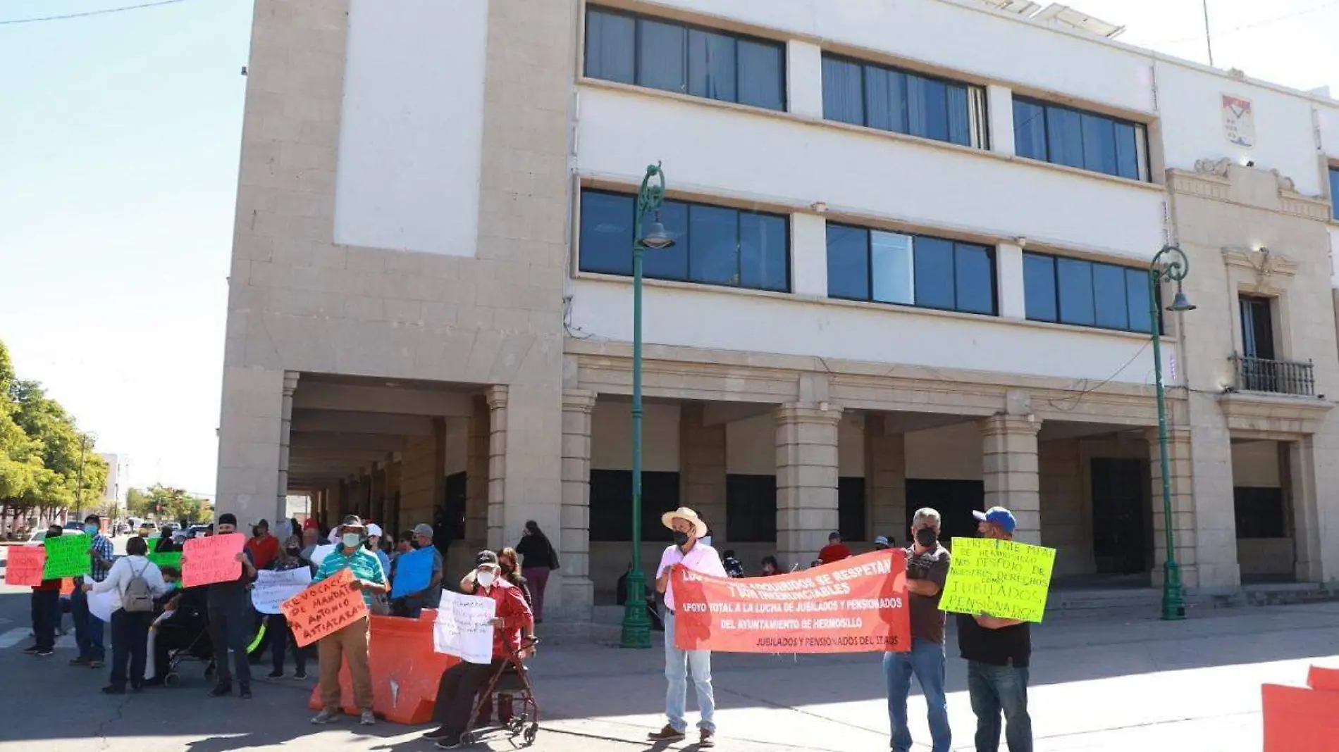 Manifestación pensionados y jubilados del Ayuntamiento